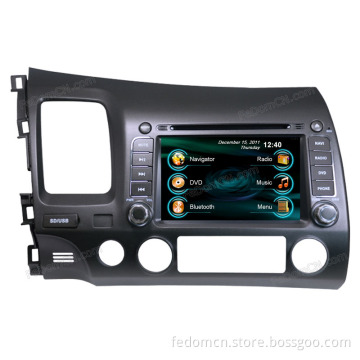 7 Inch TFT LCD Touch Screen Car DVD GPS Navigation System for Honda Civic with Bluetooth+Radio+iPod+Video